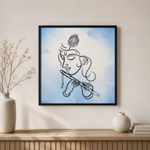 minimal krishna melody frame