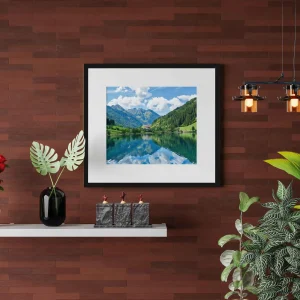 mountain reflection frame