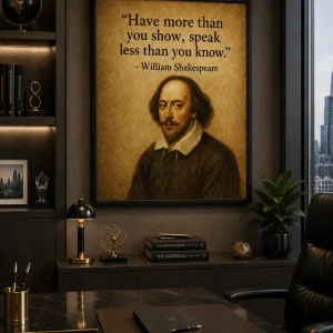 Wisdom Speaks Frame in Black Frame – Inspirational Wisdom Quote Wall Art